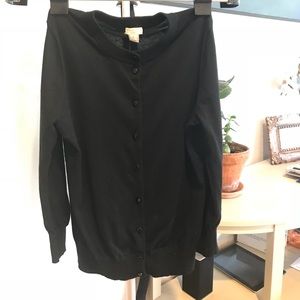 J.Crew Black Clare Cardigan, Small, 3/4 Sleeve